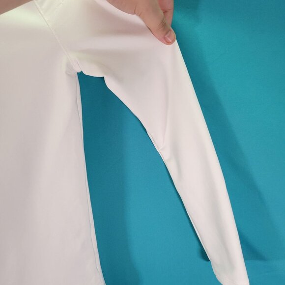 Under Armour Youth L White Long-Sleeve ColdGear Fitted Shirt - Picture 3 of 10